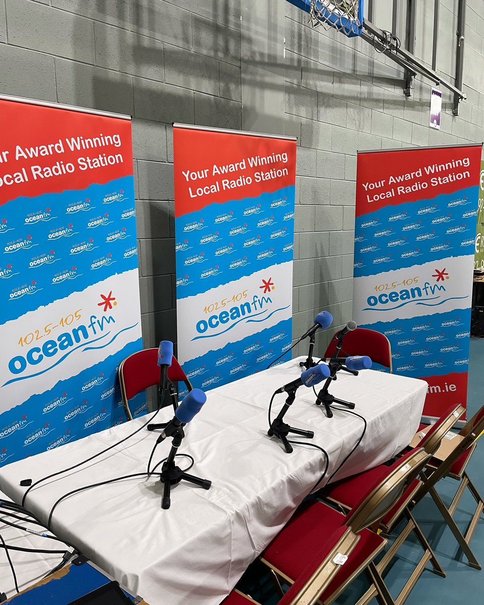 KevinFurey17's tweet photo. Set up 1 ✅  

We are ready to go live in Letterkenny. Join us from 9am🕘

Click on the link to listen or watch live

https://t.co/YwQAiPRL1X

Ocean FM Ireland #Vote2024 #Election2024 #donegal #LE24 #oceanle24 https://t.co/zbMiUNcsDx