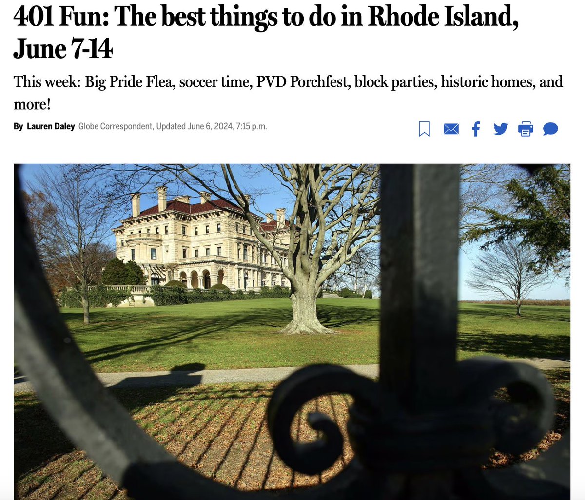 LaurenDaley1's tweet photo. As the @Globe_RI Fun Columnist, I hunt for the coolest time in #RhodeIsland each week.
This week : @BillHarleyStory, #chocolate, #pizza, #beer, #Pride events, Porchfest & more. βοΈ β€οΈ π #401fun
https://t.co/06WcVgif15 https://t.co/Yg14fzwcJv