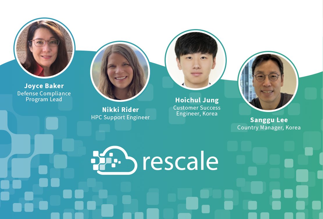 RescaleInc's tweet image. We are thrilled to welcome four new Rescalers to our team!
Please help us welcome our new-hires as they join our mission to accelerate innovation for our global customers!
#Tech #CloudHPC #TechTeam #Rescale