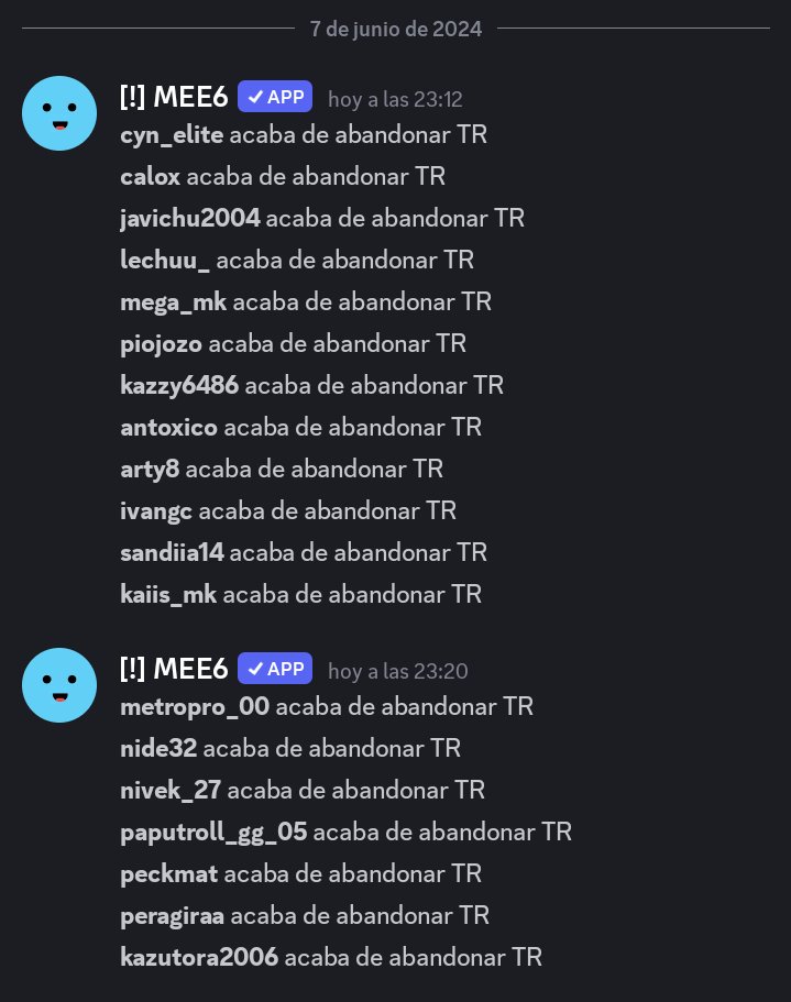 Es la hora de la pa- de la purga. 🚀