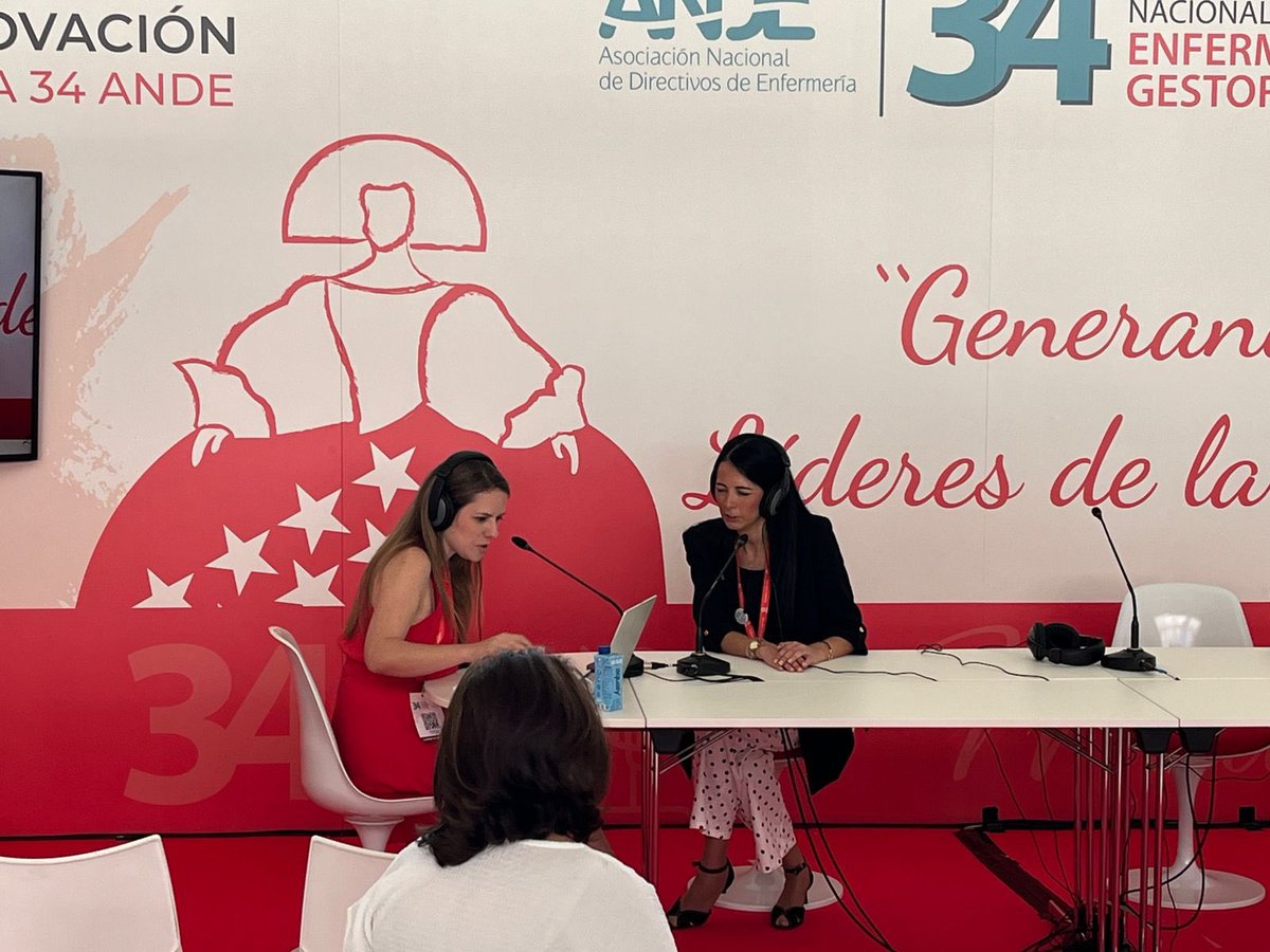 <a href="/carlosnunezo/">Carlos Nuñez 🏴‍☠️</a> <a href="/ANDEorg/">ANDE Directivos Enfermería</a> <a href="/andonicarrion/">Andoni Carrion</a> <a href="/mjriaco/">Mª José Rita Acosta</a> También estuvimos en el córner de innovación 🎙️🎧 #34ANDE