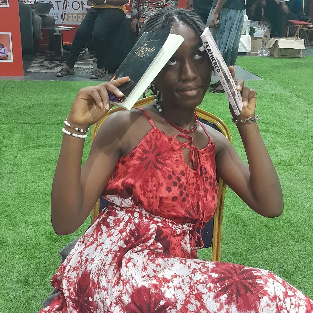 testimonyodey's tweet photo. "...I cook words like a chef and serve am as e dey hot to my country pipu!" 
Y'all, I ate &amp; left no crumbs on stage at Edo's International Books &amp; Arts Festival!🥰 I can't wait for my spoken word videos to drop. Y'all should expect some magic from my end this year!!!✨️ #edibaf https://t.co/4HDTUKg4qr