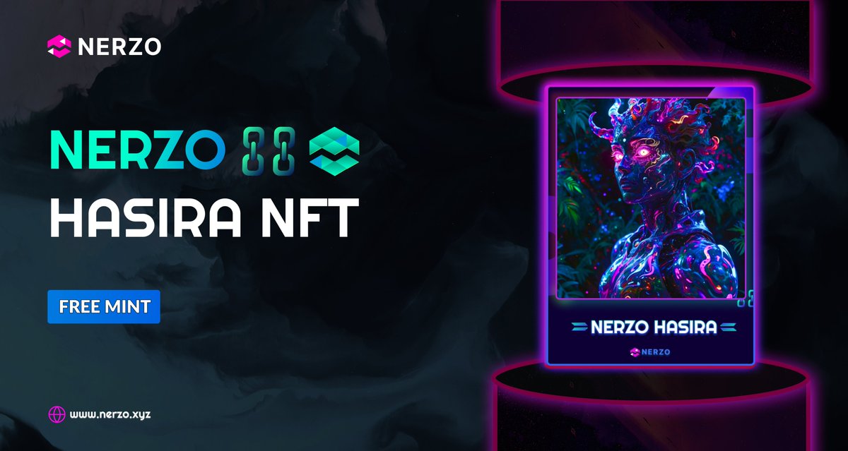 DrazeLab's tweet photo. HASIRA on NERZO😎

Mint "NERZO HASIRA" & EARN 150 Points✨

FREE MINT :  https://t.co/xtegL4rrle

RT 🔄 & Reply with  #nerzo