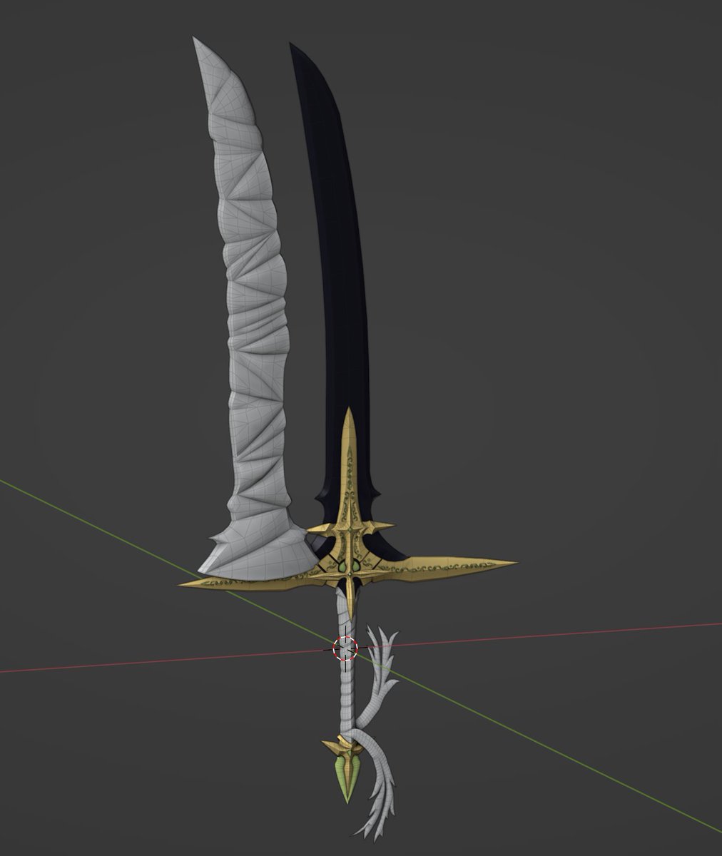 Dark blade model I made for the upcoming GPO update, really enjoyed making this!

#RobloxDev
#Roblox