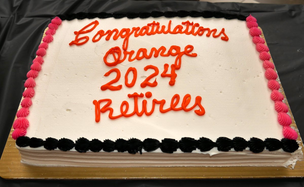 The Orange Schools Retirement/Appreciation Luncheon was held today. Congratulations to retirees Debbie Becker, Beth Grasser, Duane Hartley, Jill Korsok, Noreen Mariano, Angela Marino, Monica Otcasek-Edwards, Deborah Phillips, Charissa Sallach &amp; David Tirpak. Have a great summer!