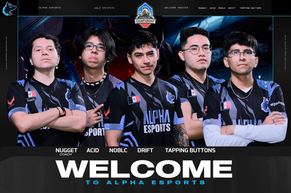 Alpha_gg_'s tweet image. 🚨TEAM ANNOUNCEMENT🚨

We are pleased to announce our latest roster for Alpha Esports 🐺

🐺🇲🇽: @acidxfps 
🐺🇲🇽: @ANoblc 
🐺🇲🇽: @sTwDrift 
🐺🇲🇽: @TappingButtons 

Coach🐺🇲🇽: @NuggettSSJ 

See you in Atlanta 🇺🇸

#LetsHunt #LatamKings #HCSAtlanta24
@HCS