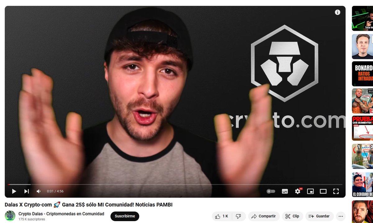 El estafador DALAS REVIEW al fin dio el gran mega anuncio que había prometido sobre PAMBI .... y cual es te preguntaras ??
Pues que el a creado un enlace de referido del exchange corrupto crypto.com con el que si te registras, dalas ganara del extra de las comisiones