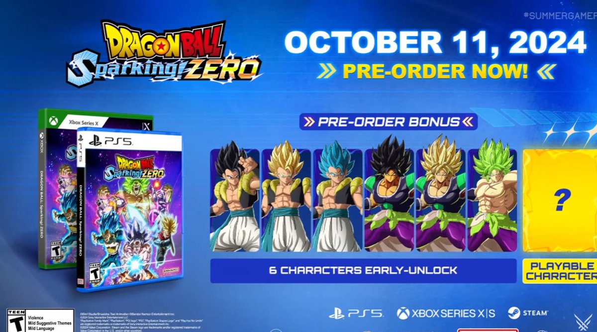 We got it‼️ WE GOT IT‼️‼️

Release Date: 11th October, 2024

See you there, #SparkingZERO Warriors.