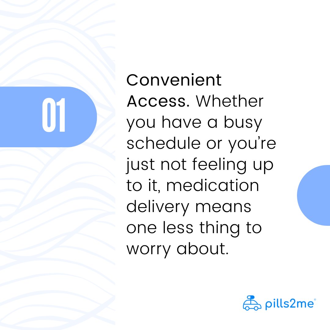 Pills2Me's tweet photo. Medication delivery is proven to help patients adhere to their medication regimes. Delivery with Pills2Me means convenient access and assured privacy through our HIPAA trained caregivers. 💊 🚀 #Pills2Me #CareDelivered #medicationadherence #convenience #HealthcareAtHome https://t.co/sDjJtEP95B