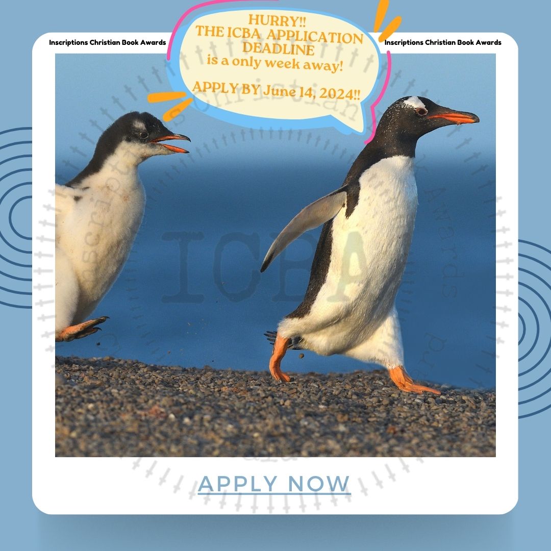 InscriptionsB's tweet image. Attention Christian Book Authors:  Only 1 Week Left until the ICBA Application Deadline!   HURRY UP BEFORE IT IS TOO LATE!    #ICBA #IAN1  inscriptionsbooks.com/2024-icba-awar…