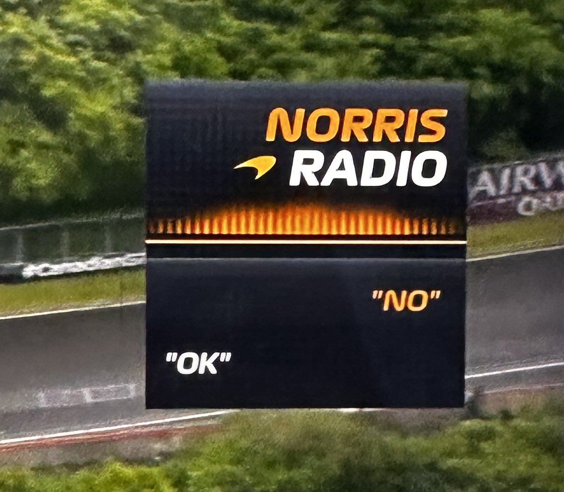 LandoLorris's tweet image. my chat with my mom: