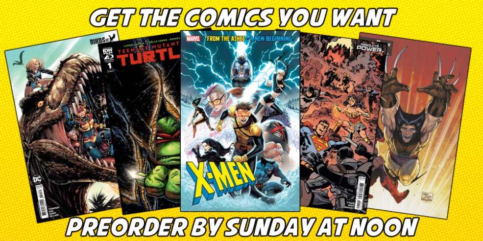 This week's preorders are up! We're still ironing out some technical issues so apologies if you come across any duplicate items or images not displaying properly. Email us if you have any questions!
shop.thecomicsplace.com/pages/weekly-p…
