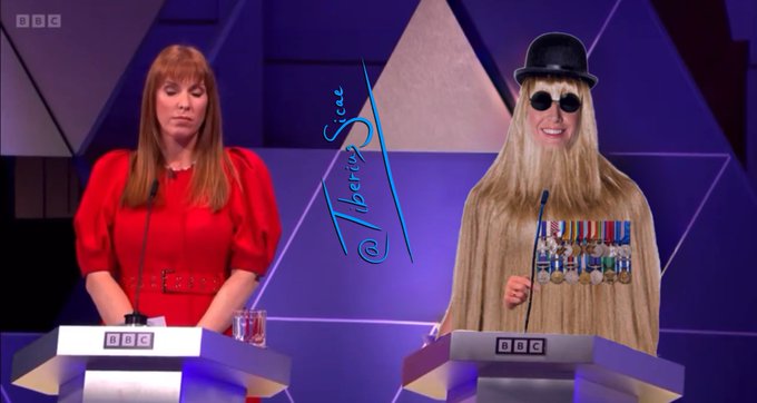 Every time Penny Mordaunt told a lie her hair grew. Here she is just 20 minutes into the shouty match<a href="/tag/bbcdebate"class="tags"><span>#bbcdebate</span></a><a href="/tag/bbcelectiondebate"class="tags"><span>#bbcelectiondebate</span></a>