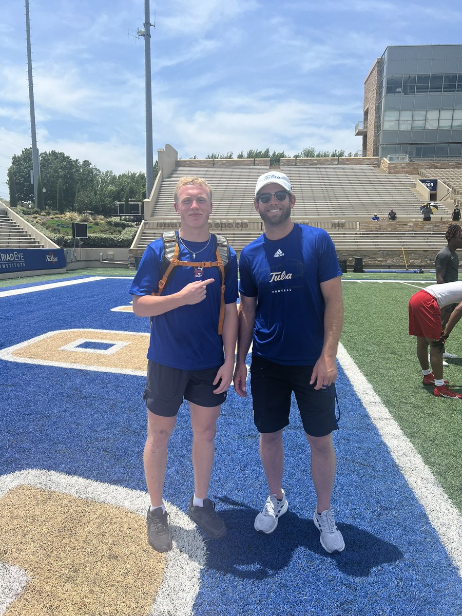 Jacoby LaCook (@lacookjacoby) on Twitter photo Had a great day at the <a href="/TulsaFootball/">Tulsa Football</a> camp learning from <a href="/CoreyDennis_/">Corey Dennis</a> !
<a href="/seancooper_C4/">Sean Cooper</a> <a href="/CoachJDozier/">Justin Dozier</a> #C4Family #WeWillWin Had a great day at the <a href="/TulsaFootball/">Tulsa Football</a> camp learning from <a href="/CoreyDennis_/">Corey Dennis</a> !
<a href="/seancooper_C4/">Sean Cooper</a> <a href="/CoachJDozier/">Justin Dozier</a> #C4Family #WeWillWin