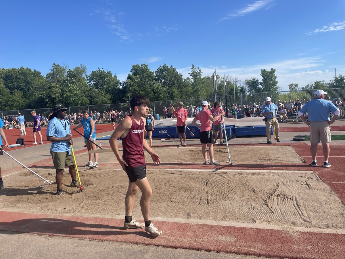 the_rad34's tweet photo. Crosby-Ironton’s Jordan Mount wins the Class 1A state title in the long jump in 23-2.25.

@JeremyMillsop https://t.co/DzEYZXORK2