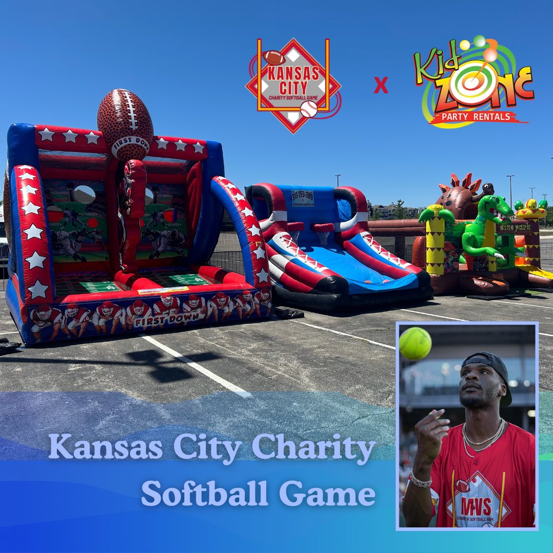 KidZoneKansas's tweet photo. KidZone thanks Kansas City Charity Softball for a great event! 🥎☀️🫧

Are you looking for some FUN at your event? 👇🏻🎉
https://t.co/d9PYjbsS49 

#inflatables #summerideas #party https://t.co/bFMwMFNT5T