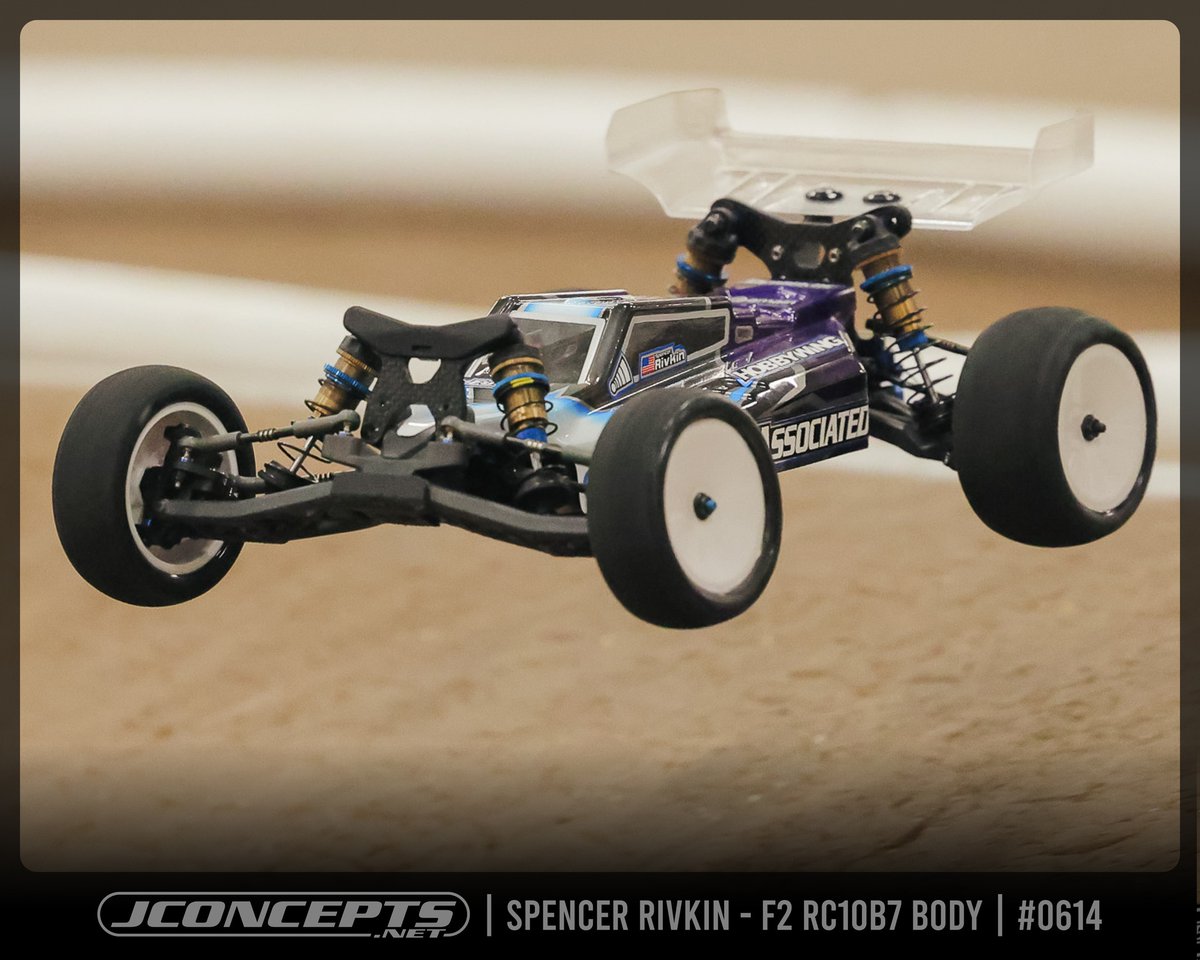 JConcepts's tweet image. #F2Friday with Spencer Rivkin on his way to TQ at the 2024 Desert Classic with the JConcepts F2 body for the Team Associated B7 buggy. Available in standard or lightweight options.  
jconcepts.net/f2-rc10b7-body
#jconcepts