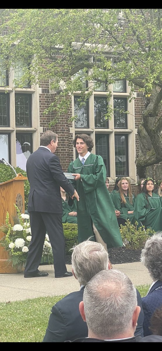 Graduation Day at Nichols. Couldn’t be more proud of you Nick and the young man you have become