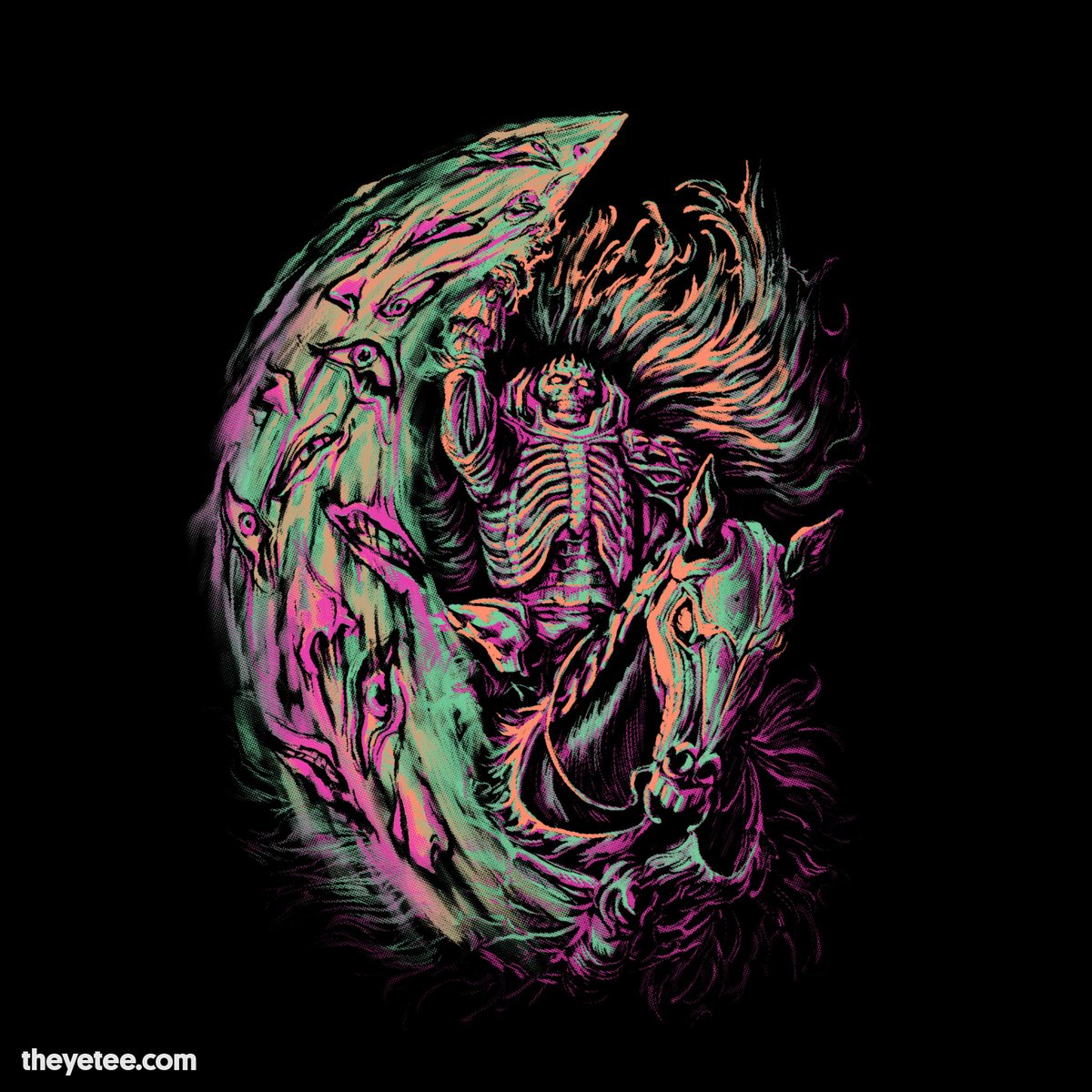 「Death rides a horse! Designed by Octo St」|The Yetee 🌈のイラスト