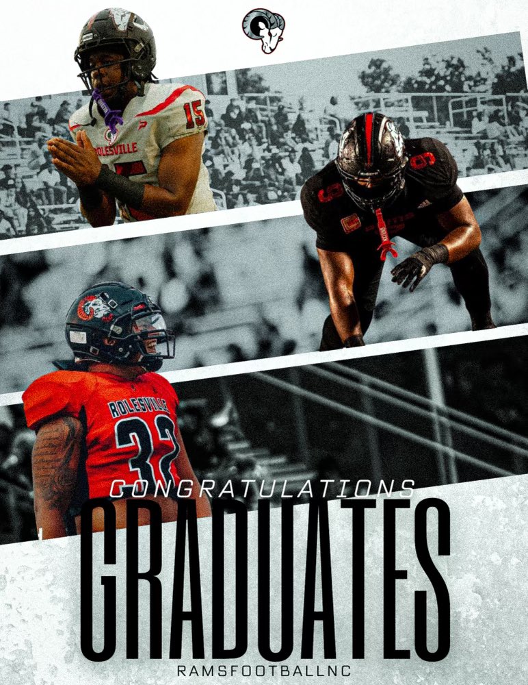 RamsFootballNC's tweet image. Huge congratulations to ALL THE SENIORS for graduating today! We will definitely miss your impact on this football program and this school. Remember you are always welcome home! #gobegreat #winfromwithin