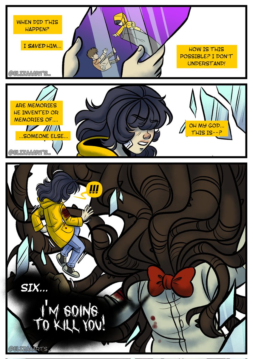 Elizaaarts_'s tweet photo. [AU] Little Nightmares: Dark Fate (PART 42)!

It seems that in Mirror Man's dimension there is much more than we imagine...

#littlenightmares #littlenightmares2 #littlenightmaresII #comic #art #fanart #au #comics #draw #artist

⚠️ Important information, follow the thread: https://t.co/mH7U3xMN0V