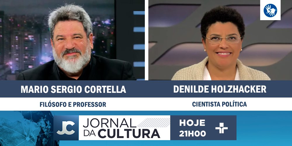 jornal_cultura's tweet image. DAQUI A POUCO: No #JornaldaCultura desta sexta-feira (07), @KarynBravo recebe a professora de relações internacionais @denilde, da ESPM, e o filósofo Mario Sergio Cortella.

#JC
