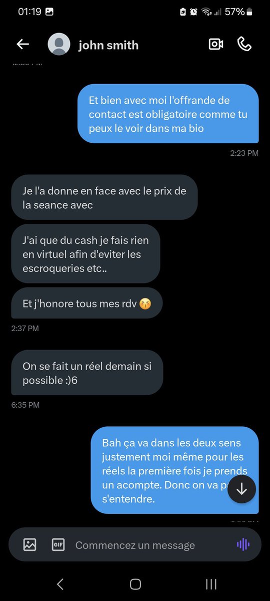 Stoplesfakes1's tweet photo. Gros fantasmeur de merde qui espère imposer ses conditions alors que tout est écrit et insiste même quand on lui dit non. Il revient 2 semaines après pour demander la même chose comme si ça allait changer😅 Irrespectueux a fuir et bloquer. 🚮⚠️➡️ @3058573292p https://t.co/KVvLftRIIp