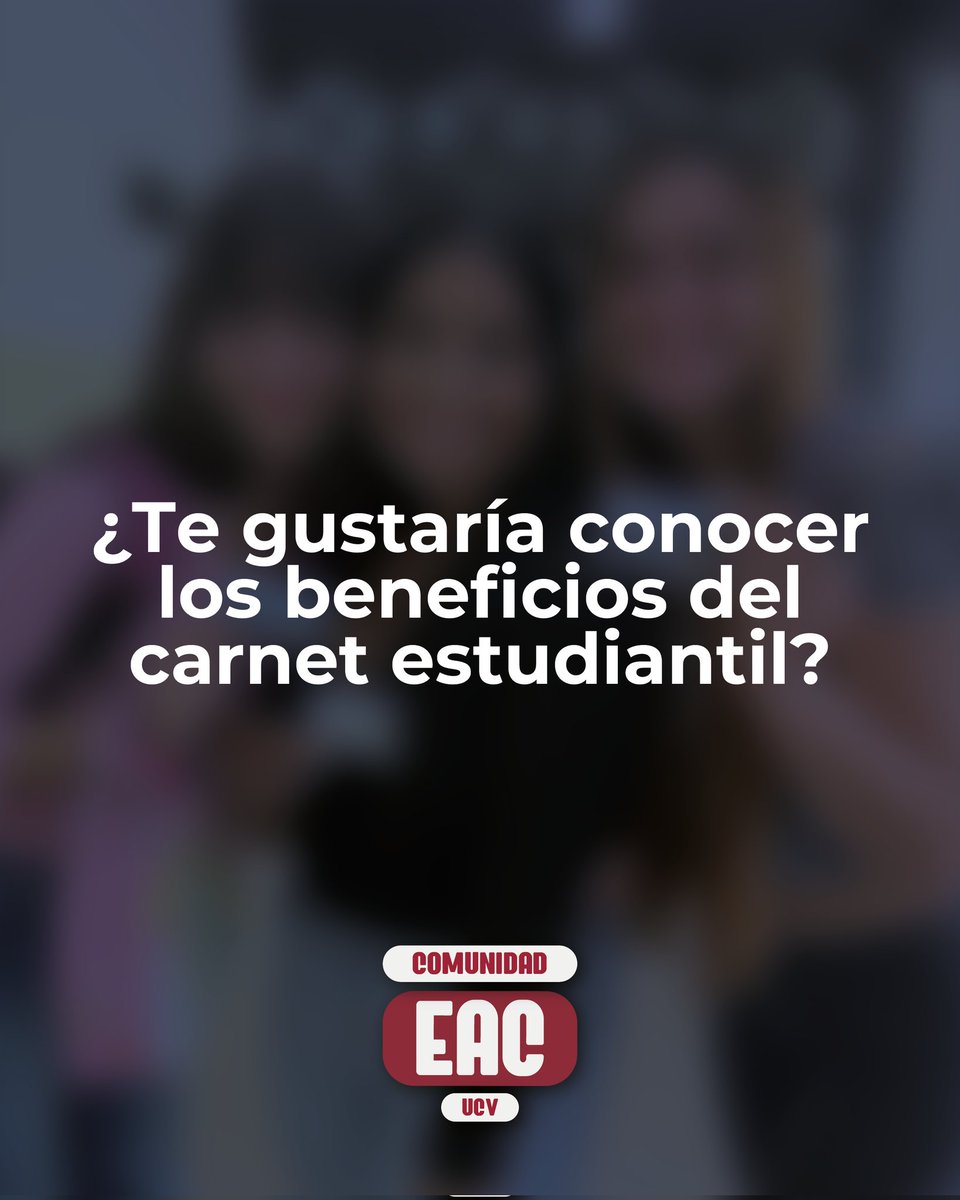La carnetización es un compromiso con la universidad y con quienes hacen vida en ella. 
#UCV #EAC #LaCasaQueVenceLaSombra #Carnetización