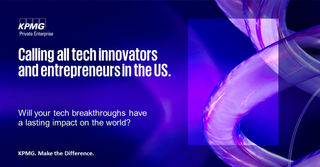 juleswalker4's tweet photo. We're committed to discovering and supporting tech entrepreneurs who are helping to change the future, one innovation at a time. Apply now to the fourth annual KPMG Private Enterprise Tech Innovator in the U.S. competition. https://t.co/UnsaEChCGw https://t.co/rEkrMY91f5
