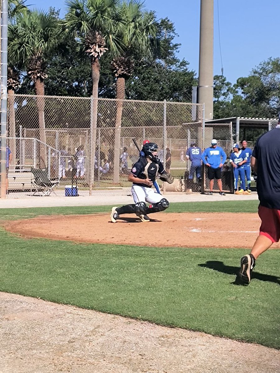 BubbaCrouch's tweet image. We got W today 12 - 2 vs FTB Scout. You can catch me behind the dish tomorrow again at 8am at Roger Dean Stadium - Marlins Field 7. Let&apos;s go @CBU_FL #prospectselect