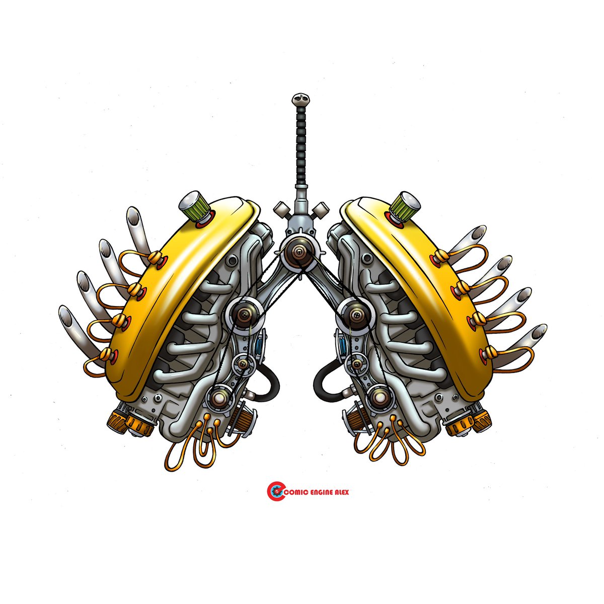 comicenginealex's tweet image. Probably gonna remake these soon! #lungs #scifiart