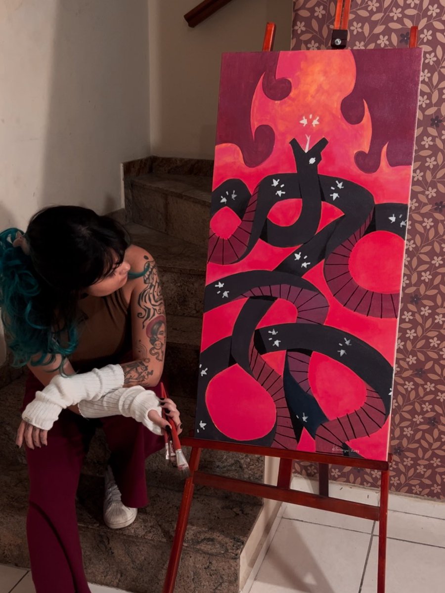 finalizei essa tela e posso mostrar pro mundo ❤️‍🔥