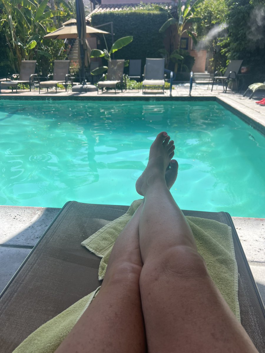 Sitting in the heat in Palm Springs! Who is going to be at Sea Mountain tomorrow?