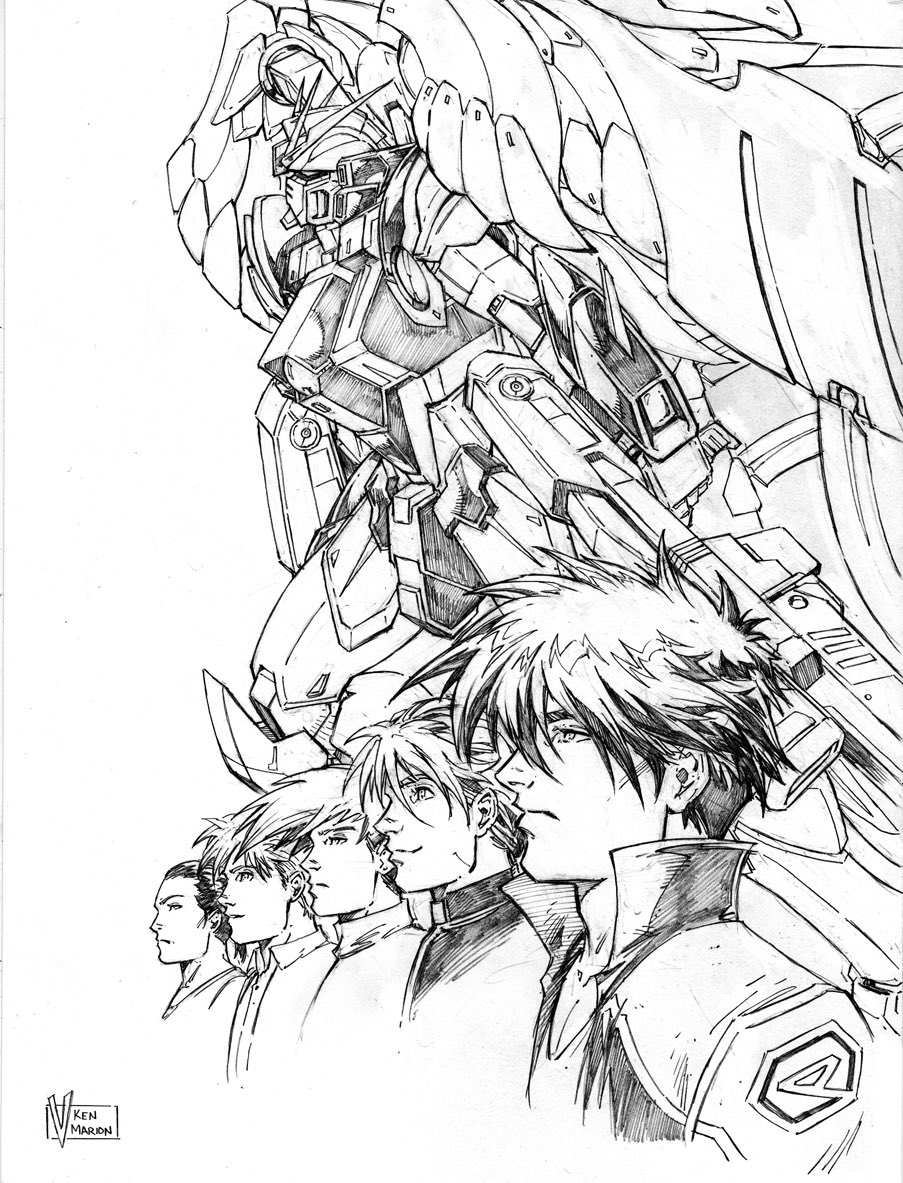 VKMarion's tweet photo. #flashbackfriday to this Gundam Wing sketch I drew in 2020. Who else grew up watching all the Gundam shows on Toonami?
#gundamwing #gundam #heeroyuy #duomaxwell #trowabarton #quatreraberbawinner #changwufei #wingzero #wingzerocustom #wingzeroew #gundamwingendlesswaltz #comics #anime #manga #comicart #vkenmarion #vkenmarionart
