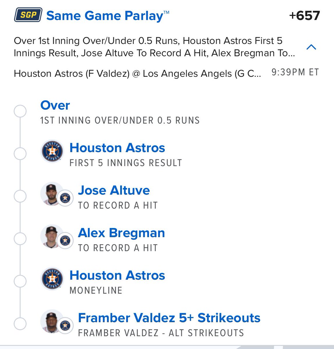 Sage_Wager's tweet photo. @astros @SpaceCityHN @SportsTalk790 @reliantenergy Back by popular demand- your free AI SGP 🤑🤖 https://t.co/3q89rp3zW4