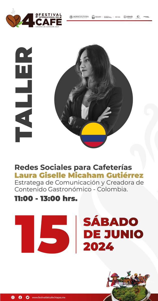 Participa en las conferencias magistrales, paneles, ponencias y talleres en el marco del 4to. Festival Internacional del Café, Chiapas de Corazón 2024.
Te dejamos la agenda de actividades.
¡Con el café, #ChiapasEsMásFuerte!