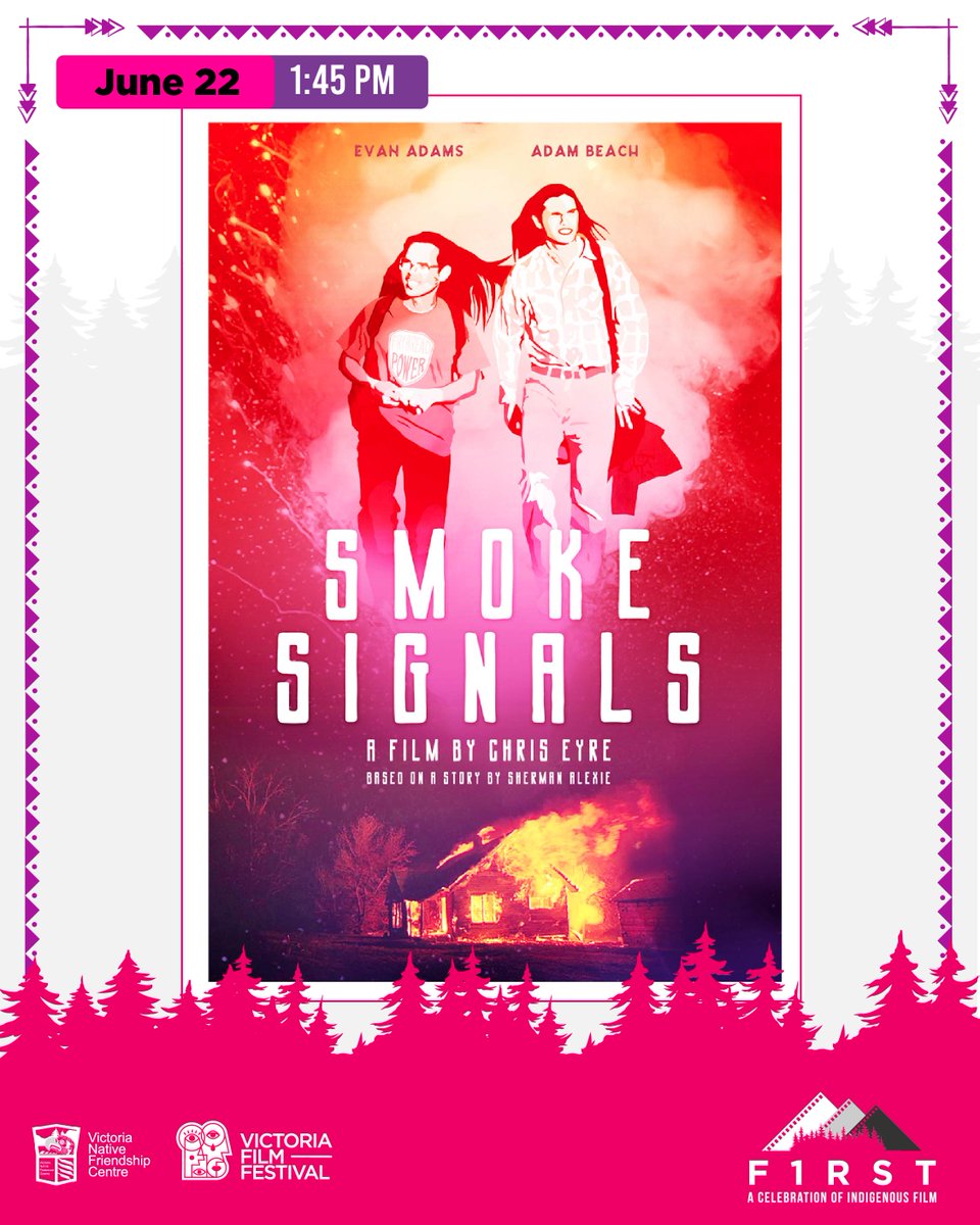 VicTheatreYYJ's tweet image. 🌿 Don't miss Smoke Signals at The Vic Theatre! This 1998 dramedy is a milestone in Indigenous cinema, full of humour and magic. Join us for an a screening that will leave you inspired.

Get your tickets at victoriafilmfestival.com

#SmokeSignals #F1RST