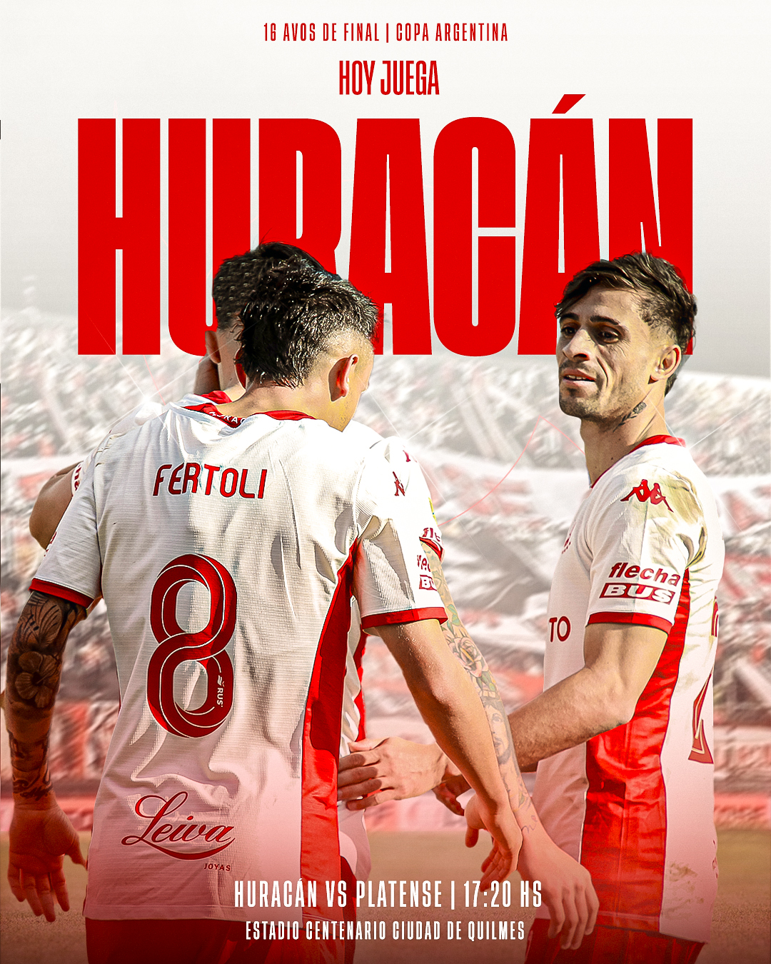 X CA Huracan De la cabeza donde juegues te voy a alentar https t ZcDys1pCMT X