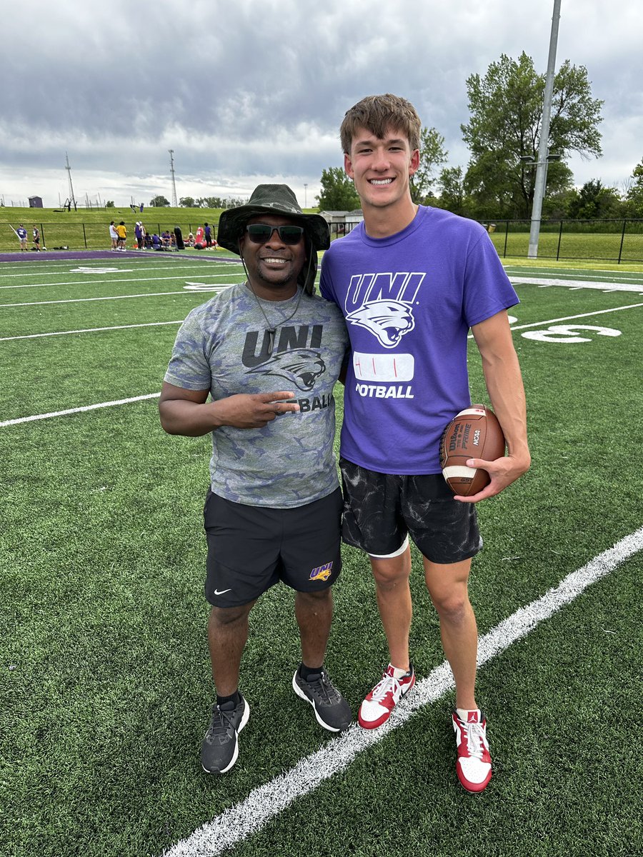 Kaleb (@kaleb_diers) on Twitter photo Just finished up a great camp and conversation with <a href="/CoachMarkFarley/">Mark Farley</a>. I am truly blessed to receive my first D1 offer from the University of Northern Iowa!!! I appreciate the love <a href="/AtifAustin/">Coach Austin</a> <a href="/coachricknelson/">Rick Nelson</a> <a href="/UNIFootball/">UNI Football</a> Just finished up a great camp and conversation with <a href="/CoachMarkFarley/">Mark Farley</a>. I am truly blessed to receive my first D1 offer from the University of Northern Iowa!!! I appreciate the love <a href="/AtifAustin/">Coach Austin</a> <a href="/coachricknelson/">Rick Nelson</a> <a href="/UNIFootball/">UNI Football</a>
