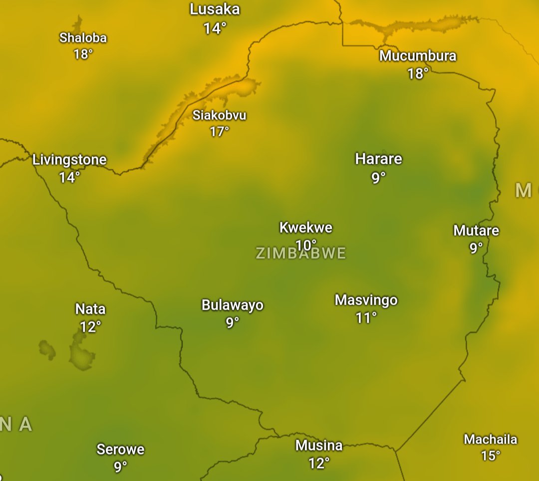 ZIM_CAST's tweet photo. ⚠️ Windy conditions expected for most parts of Zimbabwe on Saturday, with strong winds expected for parts of the South-West. Bulawayo may experience winds of up to 40 km/h in the morning. Light showers possible across parts of the South and North-East. Lower minimums expected. https://t.co/vW5ri9Zw0C