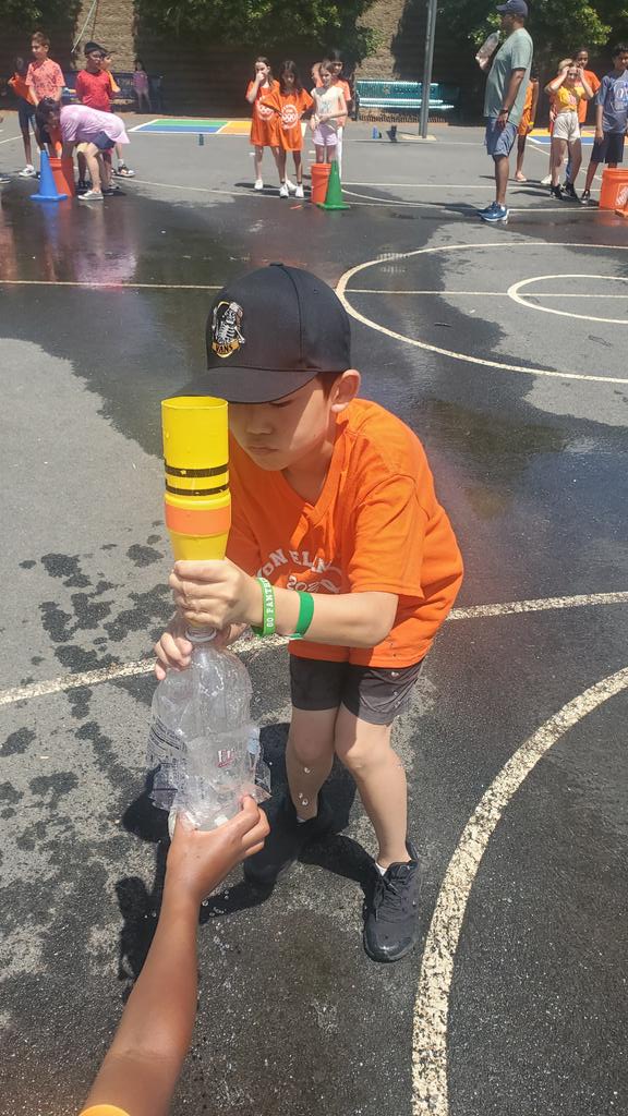 Cooling off at Field Day.