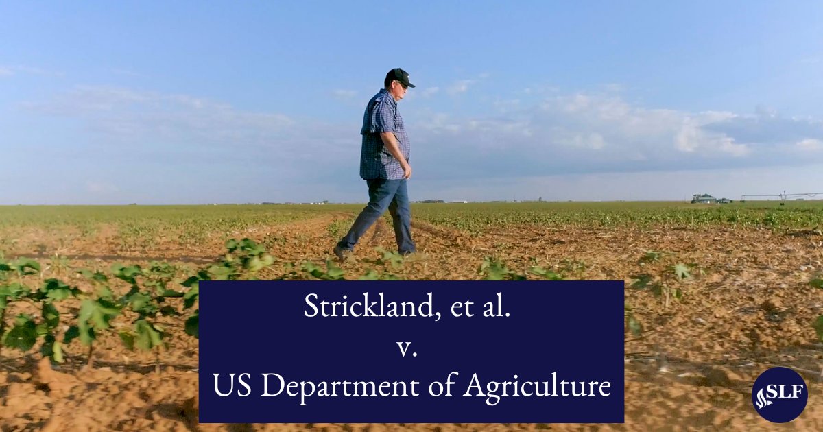 📢ALERT: Federal court orders USDA to stop discriminating based on race or sex when it awards natural disaster relief to farmers.

@SLF_Liberty &amp; <a href="/MSLF/">Mountain States Legal Foundation</a> are proud to represent American farmers in this important fight for freedom and equality!

Read more on this big win and the