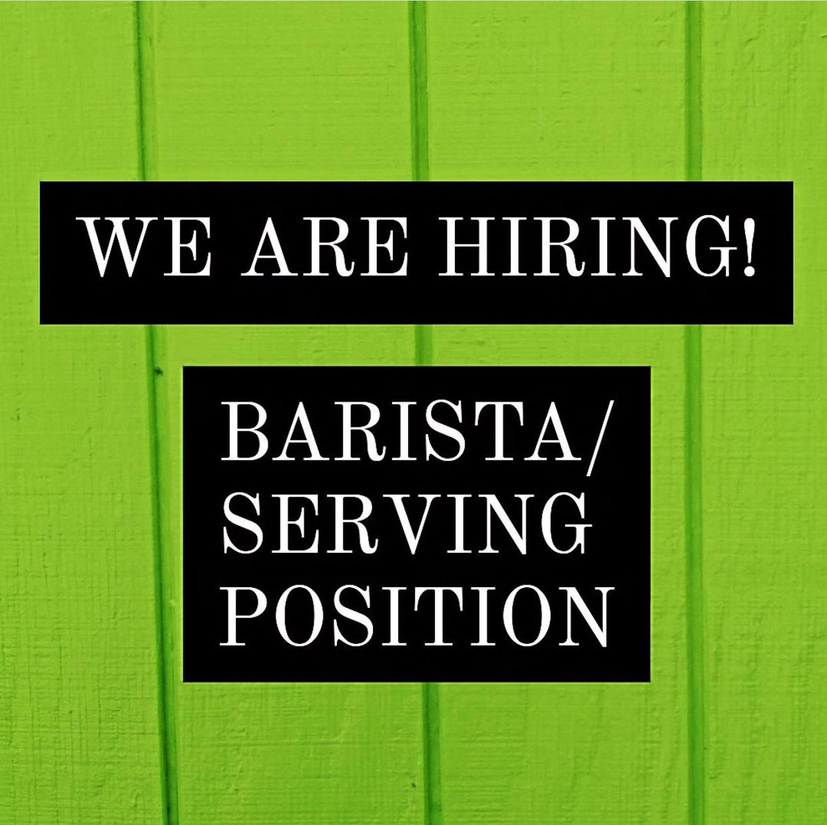 Modern Times Cafe is Hiring! ☕
Serving/Barista position.
🥚 Serving experience *required*
🥚 Barista experience *required*
🥚 flexible schedule
Please drop off your resume at the cafe
or email us at:
Moderntimes3200@gmail.com
**REPOST** Original Post: Modern Times Cafe