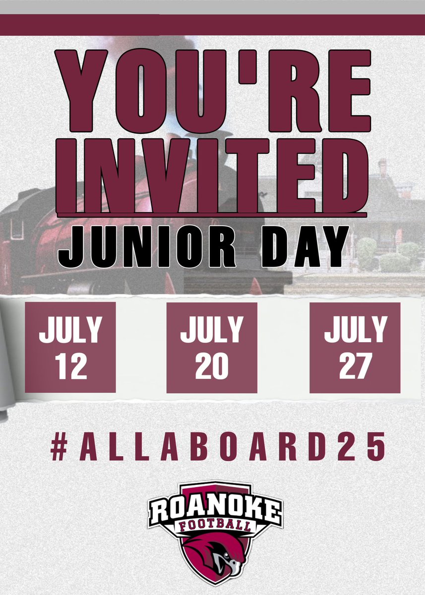 Thank you for the invite! <a href="/CoachGiancola/">Mike Giancola</a> <a href="/BryanStiney/">Coach Stiney</a> <a href="/RoanokeFB/">Roanoke College Football</a>