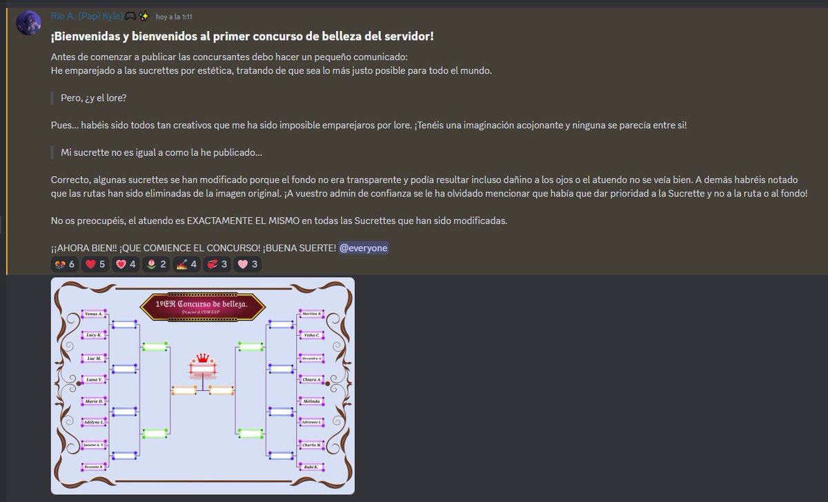 call_me_akyle's tweet photo. ¡¡Damos comienzo al primer concurso de belleza del servidor de #CDMESP !!
¿Aún no te has unido? ¿Tienes ganas de participar?
¡No os preocupéis que se harán más dinámicas y concursos en el futuro!
¿A qué esperas? ¡Vente al servidor!
#CDM #CDMTWT #CorazonDeMelon https://t.co/XedwY8ceZe