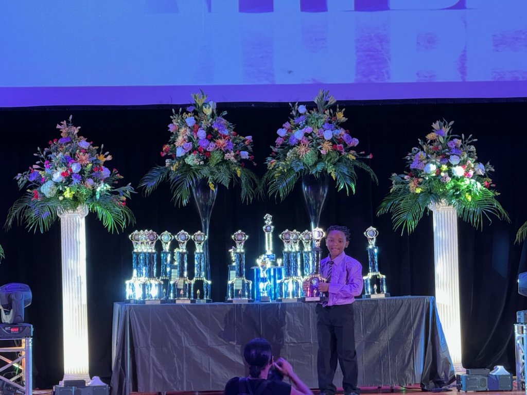 Winner of 2nd grade district Math Bee. K. Arrington.