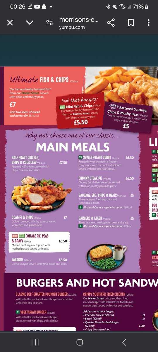 motorpimps's tweet photo. @Morrisons we used to have a meal every week in Morrisons Cafe. Been doing it for years but not anymore. Price gone up too much, £1.50 since last year. 😮😮☹️ https://t.co/68dTvZt0hR