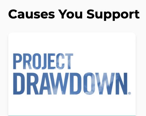 <a href="/ProjectDrawdown/">Project Drawdown</a> I'm doing my part. ☀️