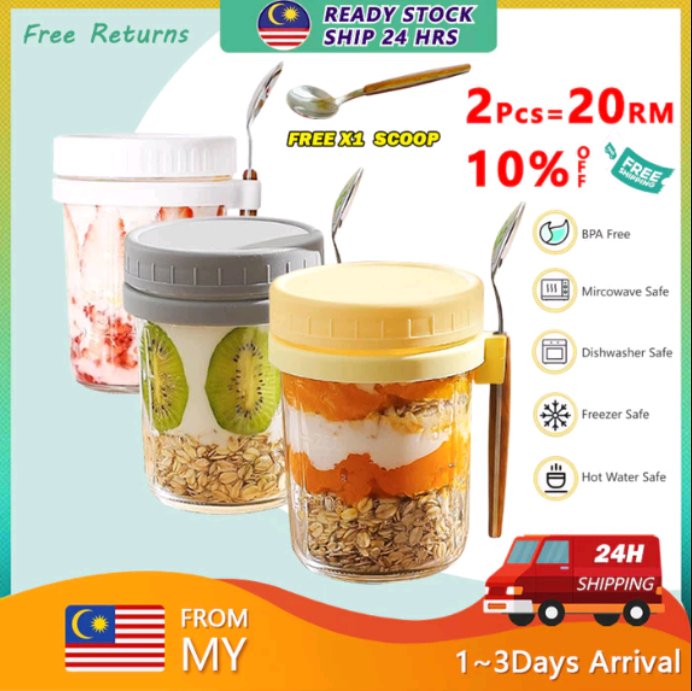 RubyRed43783676's tweet image. Check out Oatmeal Cup Overnight Oats Breakfast Cup Free Spoon Sealed Cup Yogurt Cereal Cup for RM11.80. Get it on Shopee now! s.shopee.com.my/10hbGkDR5p

#oatmealcup #breakfastcup