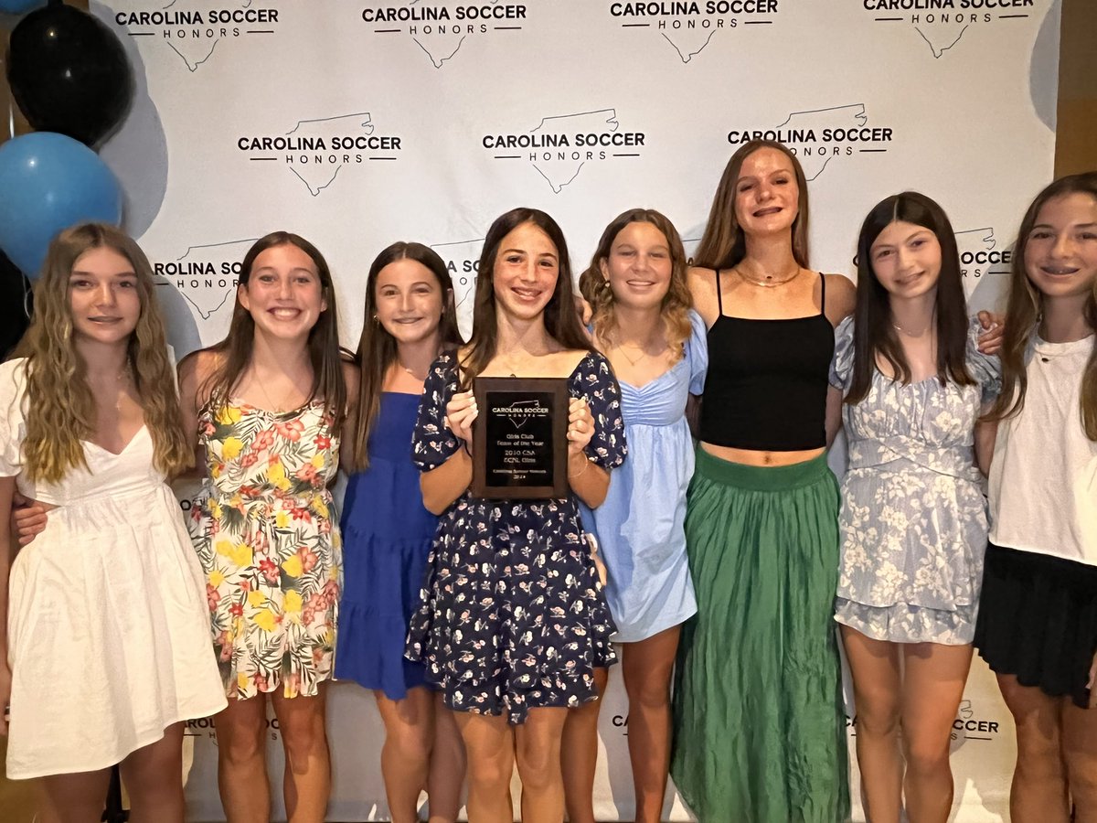 Congratulations to our Girls Club Team of the Year the 2010 CSA ECNL team!
#CarolinaSoccerHonors